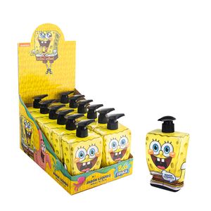 Jabón Líquido Bob Esponja 300ml - Caja 12 Unidades