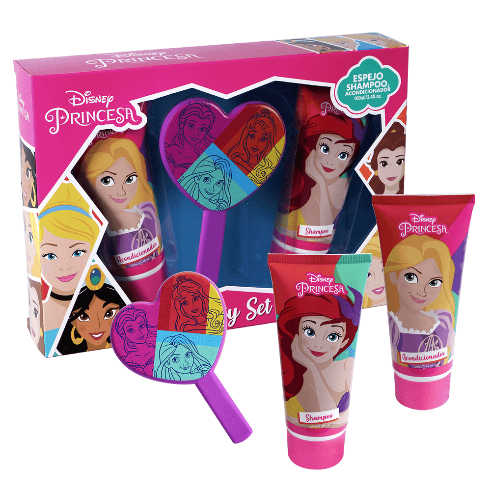 Set Princesa Shampoo, Acondicionador y Espejo - Caja 6 Unidades