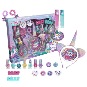 Set Maquillaje Unicornio con Cintillo - Caja 6 Unidades