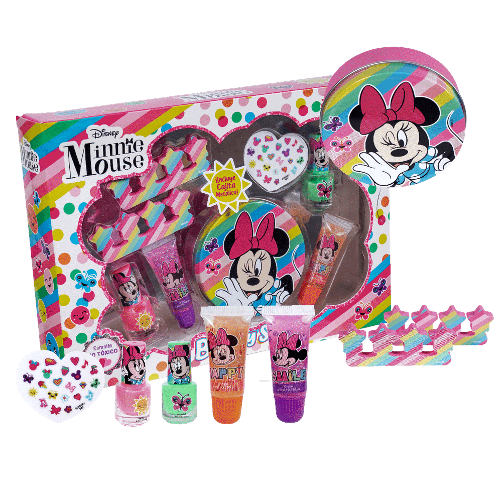 Set Maquillaje Minnie Mouse - Caja 6 Unidades