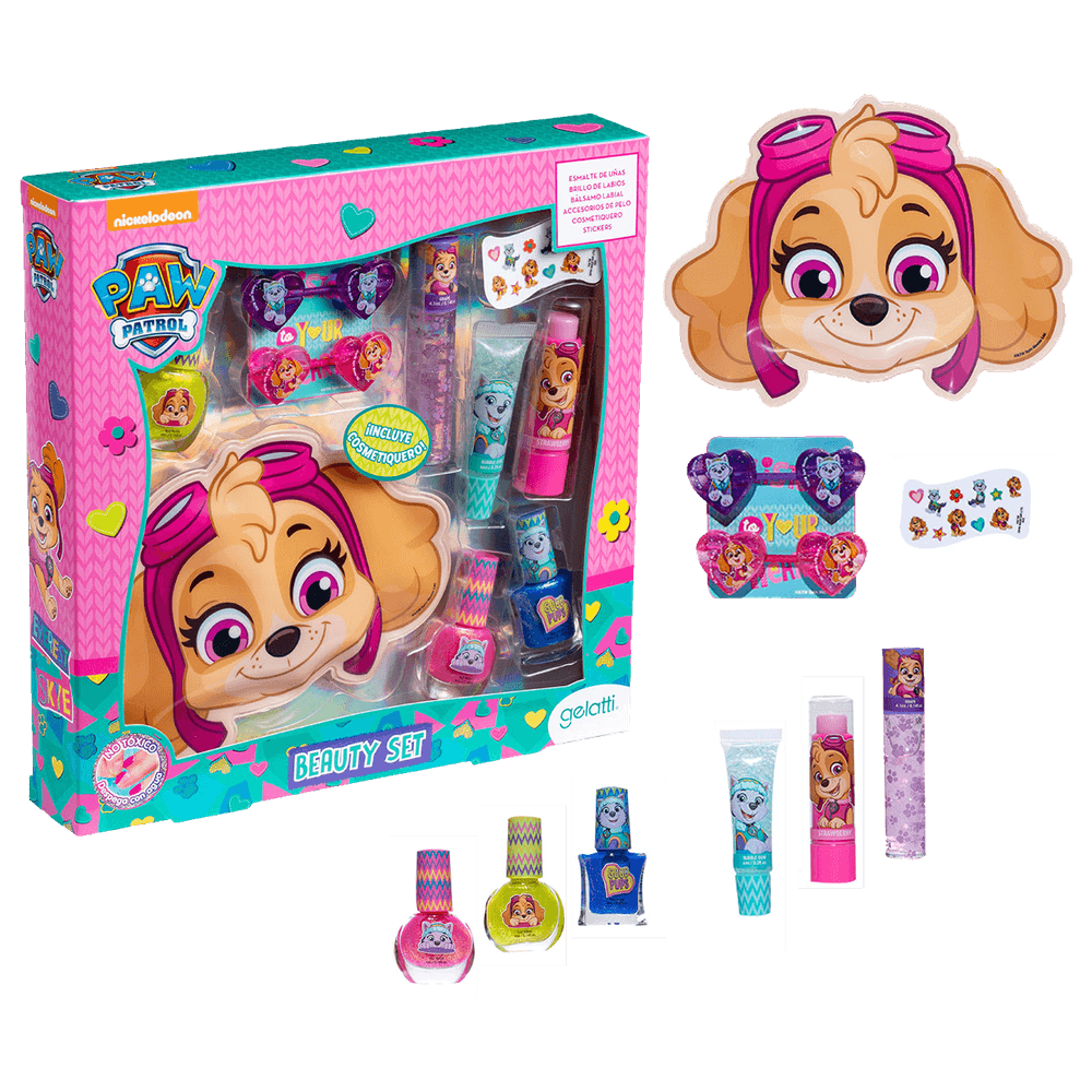 Set de maquillaje Skye- 3 esmaltes +1 bálsamo Labial +2 brillo de labios+ Accesorios de pelo + Cosmetiquero - Caja de 6 unidades Copy