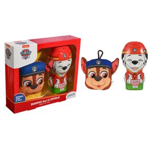 Set de Baño Marshall Paw Patrol- Shampoo 2 en 1   Skye +  Esponja de baño  Chase- Caja de 6 unidades