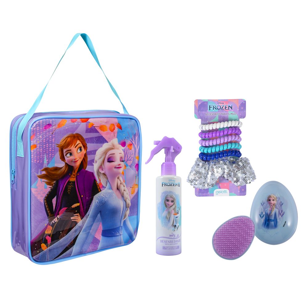 DESENREDANTE+ CEPILLO  + ACCESORIOS PELO, FROZEN - Caja 6 Unidades