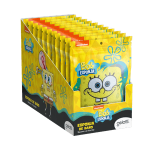 Esponja de Baño Bob Esponja - Caja 12 Unidades