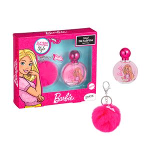 Set de Perfumes BARBIE perfume + llavero - perfume edp 50ml + llavero pom pom barbie