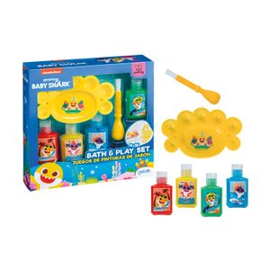 Set de Cuidado personal BABY SHARK play set - shampoo x 4 + paleta + pincel baby shark