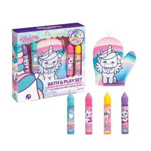 Set de Cuidado personal UNICORNIO play set - shampoo lapices x 4 + miton unicornio