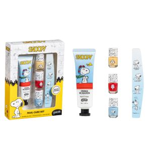 SET DE ESMALTES + CREMA + LIMA SNOOPY