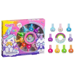 UNICORNIO 9 Nail Polish + 1 Sticker Small + 1 Gems Small